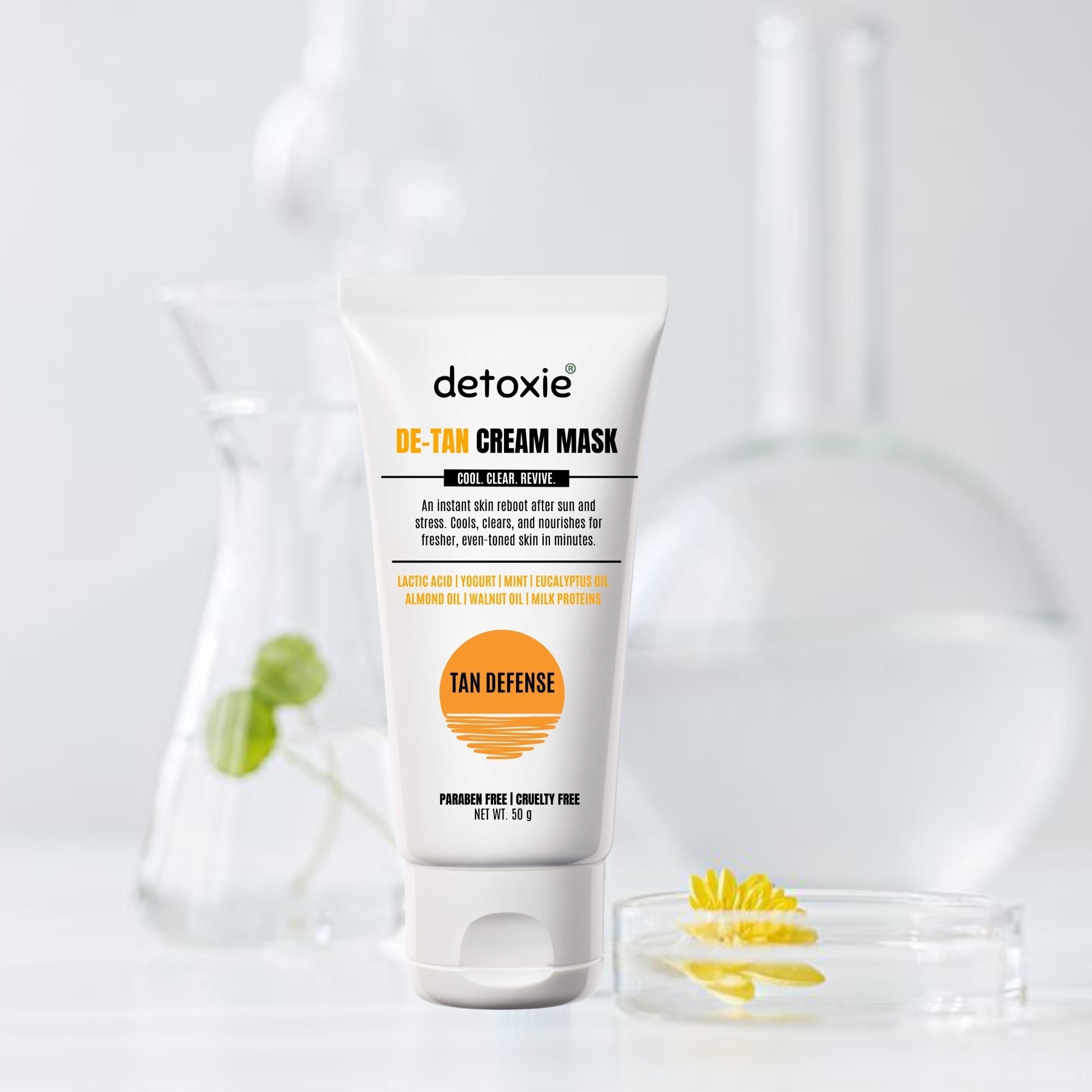 Detoxie Detan Cream Mask with Mint & Yogurt