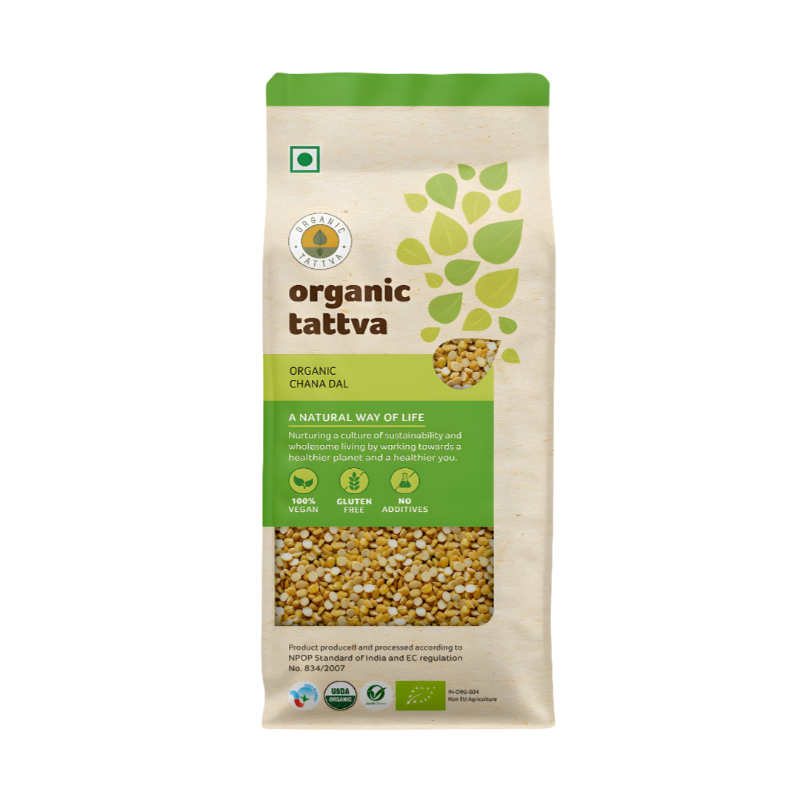 Organic Tattva  Organic Chana Dal 4lb