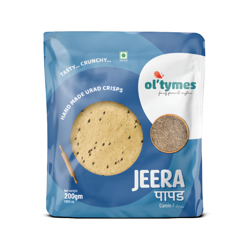 Ol'tymes Jeera Papad 200g