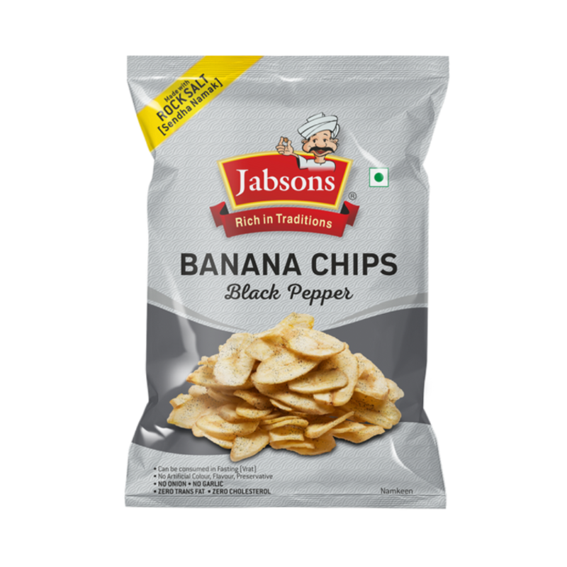 Jabsons Banana Chips Black Pepper 150gm