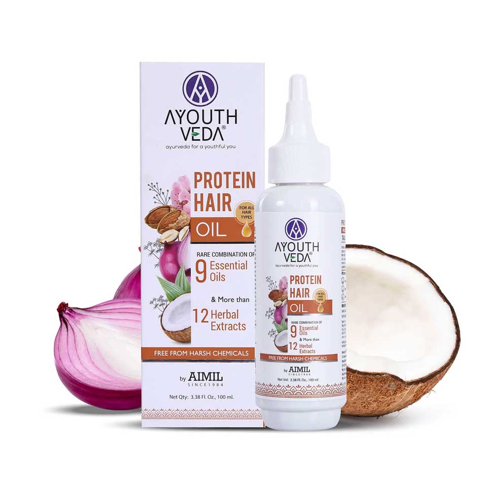Ayouthveda Protein Hair Oil With Bhringraj and Coffee Beans