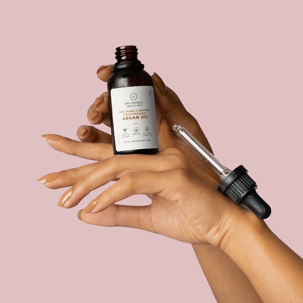Pure and Organic Cold Pressed Argan Oil for Hair - Product Showcase