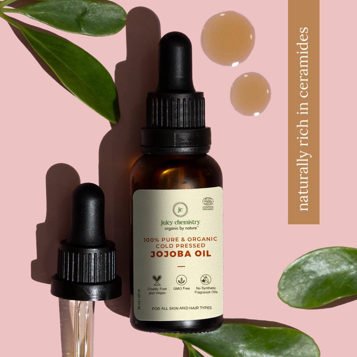 Pure and Organic Cold Pressed Jojoba Carrier Oil