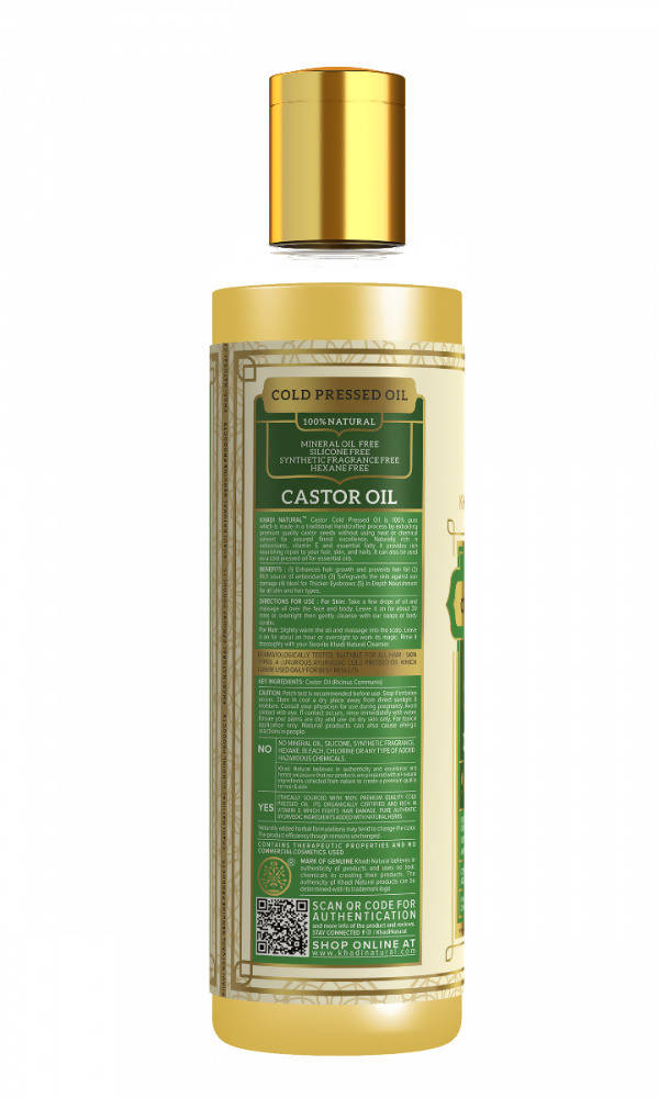 Khadi Natural Castor Cold Pressed Oil