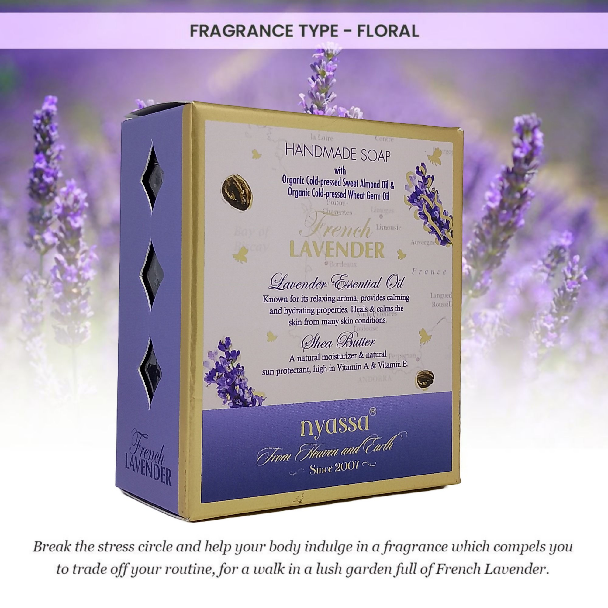 Nyassa Luxurious French Lavender Handmade Soap