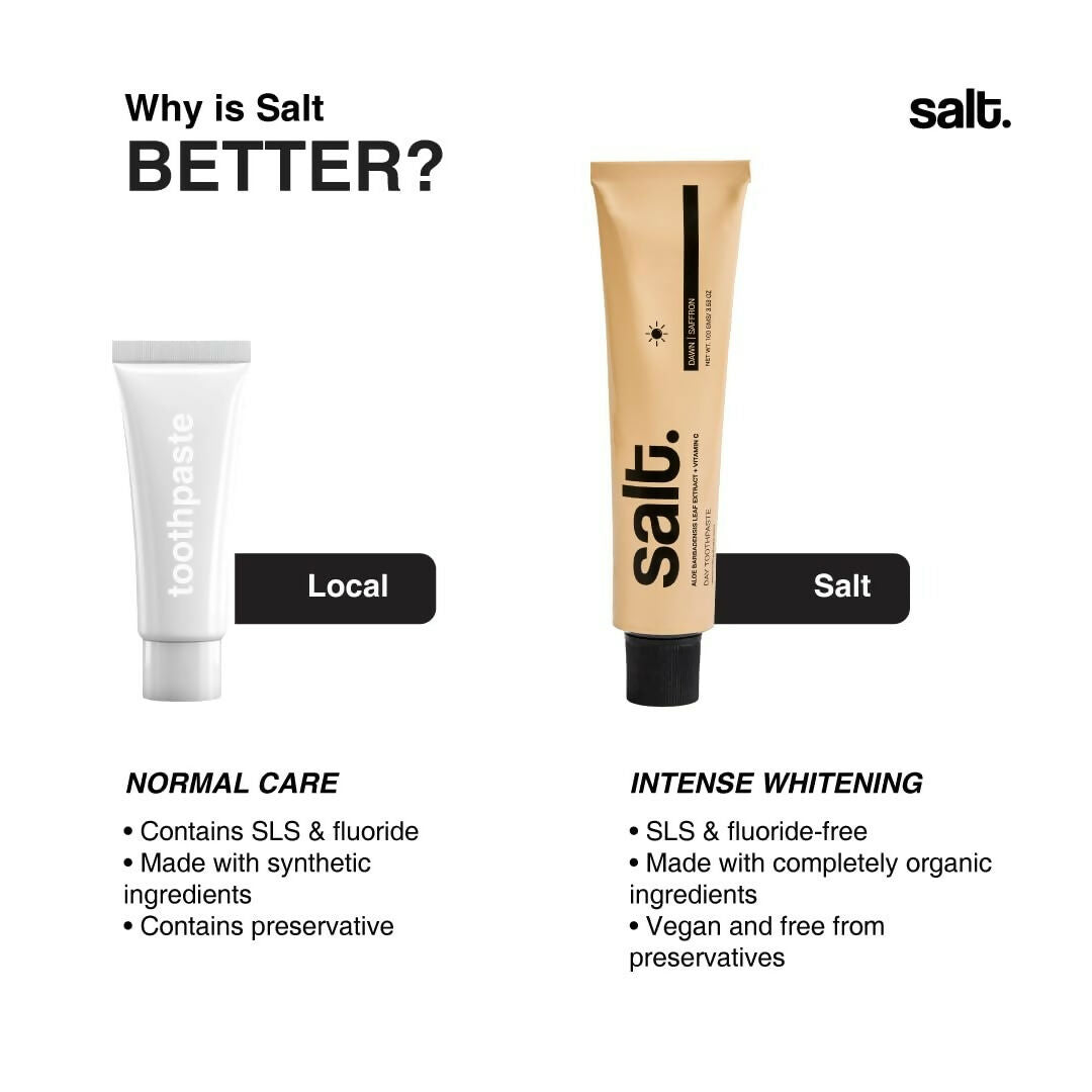 Salt. Oral Care Saffron Dawn Day Toothpaste