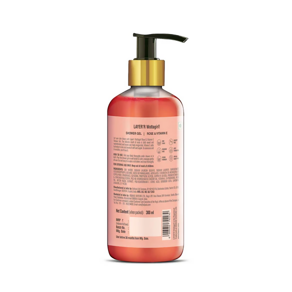 Layerr Wottagirl Rose & Vitamin E Shower Gel