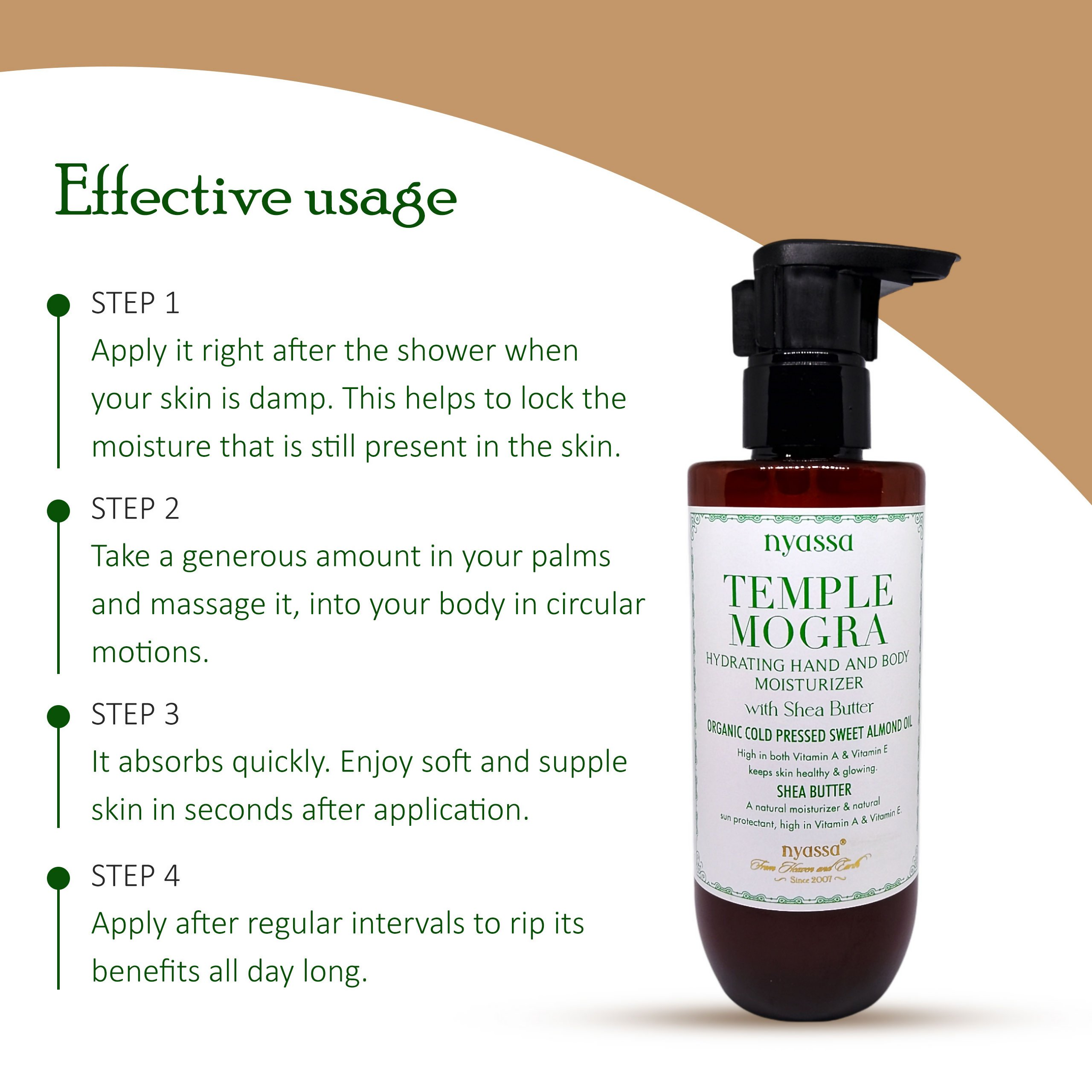 Nyassa Temple Mogra Hand And Body Moisturizer