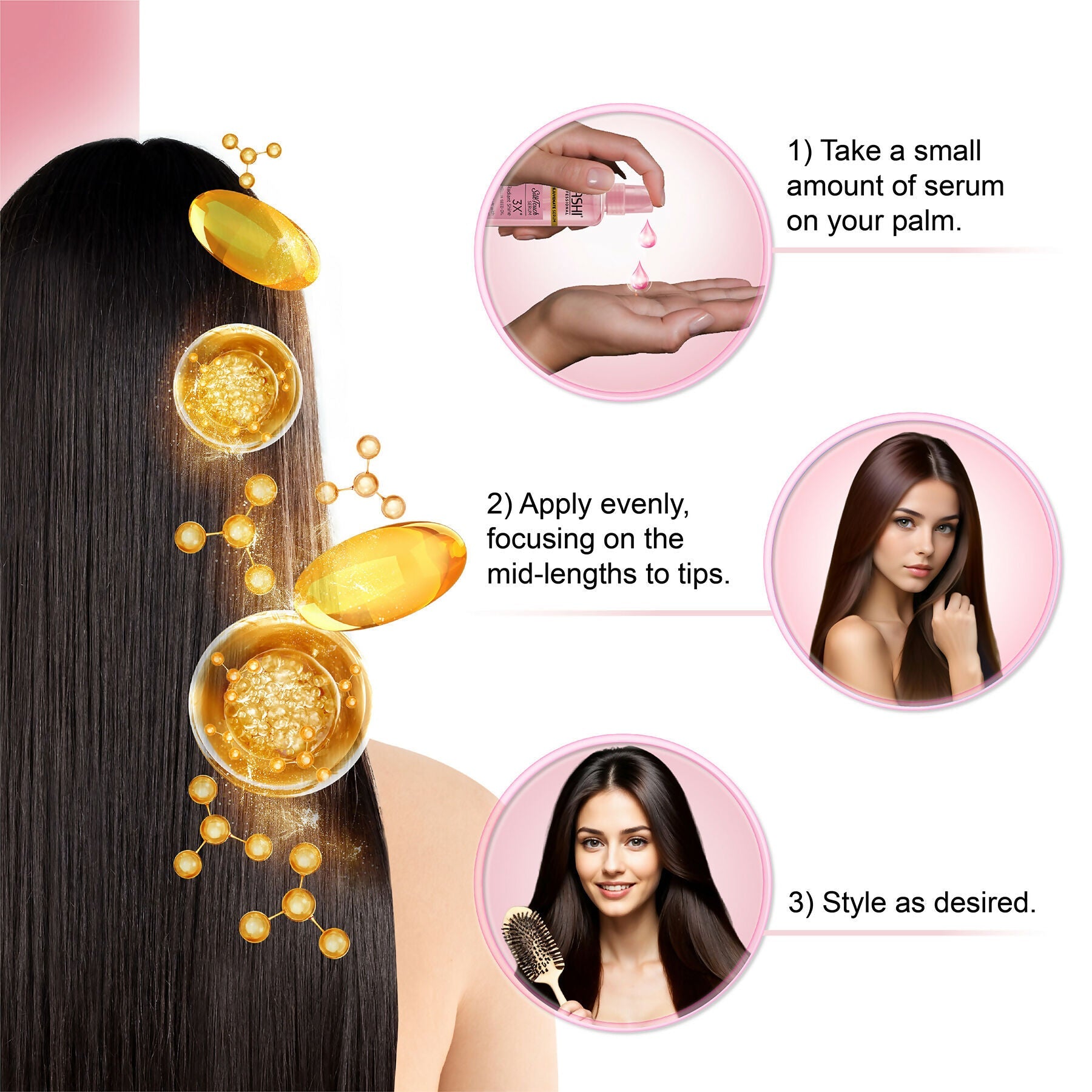 Nashi EverSilk Camellia Seed Oil Hair Serum for Men & Women