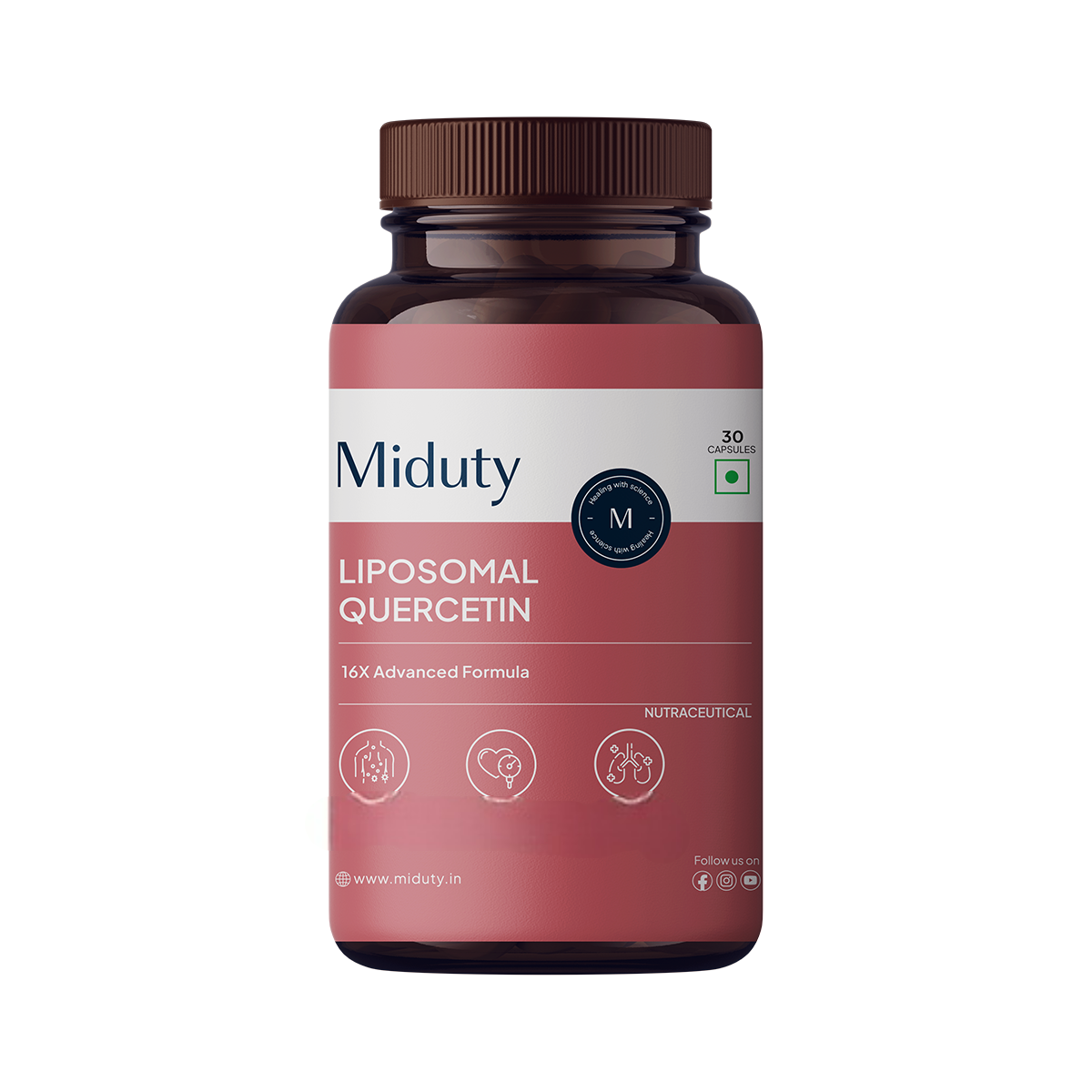 Miduty by Palak Notes Liposomal Quercetin Capsules
