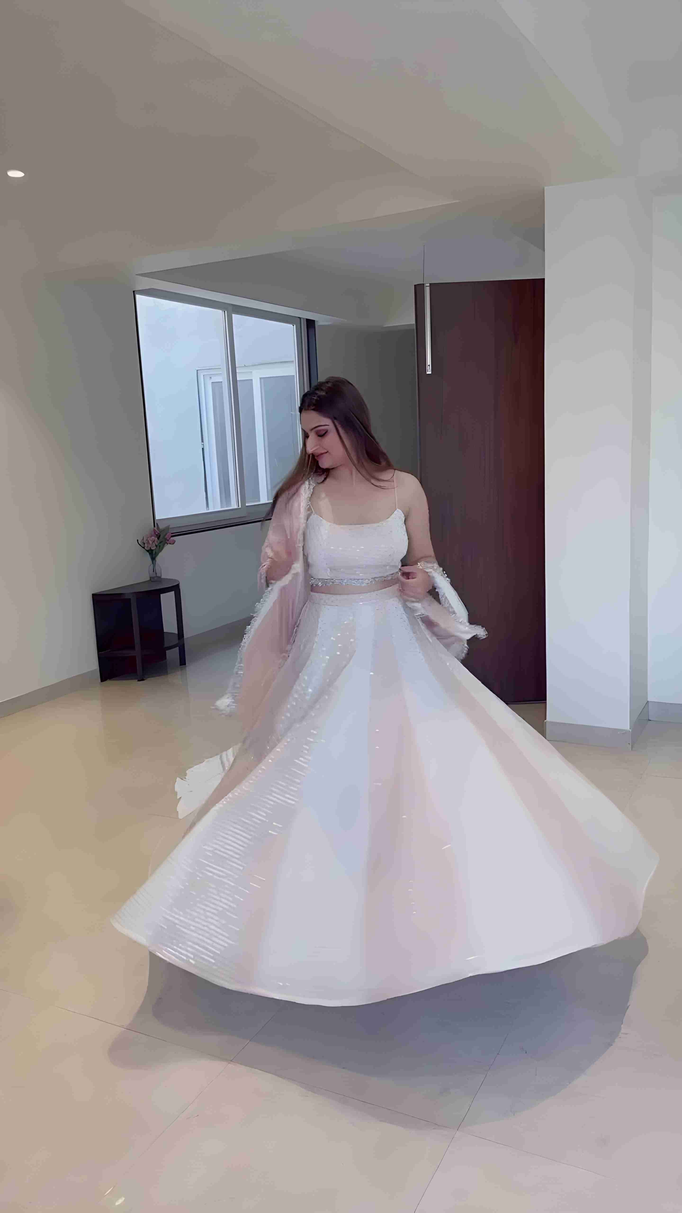 Aastha fashion multi faux georgette lehanga blouse fabric embroidery work