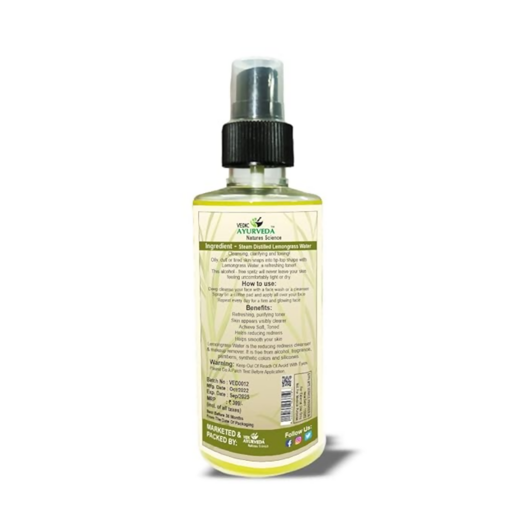 VedicAyurveda Lemongrass Hydrosol Skin Toner