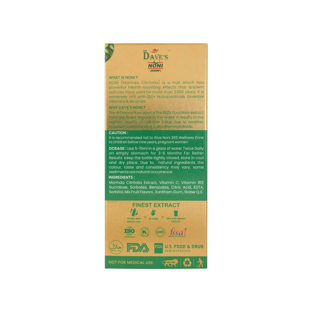 The Dave's Noni Natural & Organic 365 Immunity booster Juice (Noni Juice)