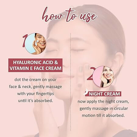 Our Cares Moisturizer With Hyaluronic Acid Vitamin E + Night Cream - Combo