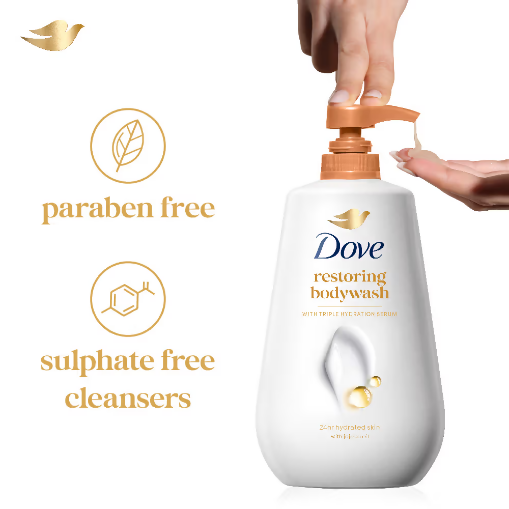 Dove Dryness Care Body Wash With Jojoba Oil