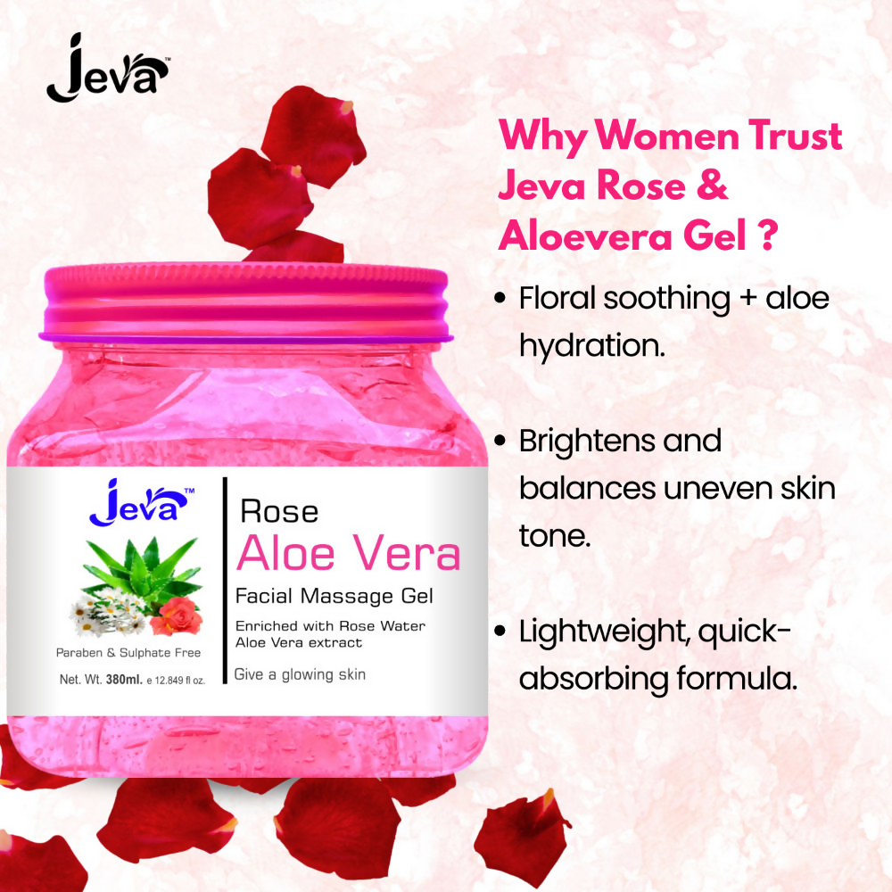 Jeva Rose and Aloe Vera Facial Massage Gel