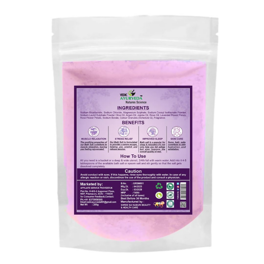 VedicAyurveda Lavender Bath Salt