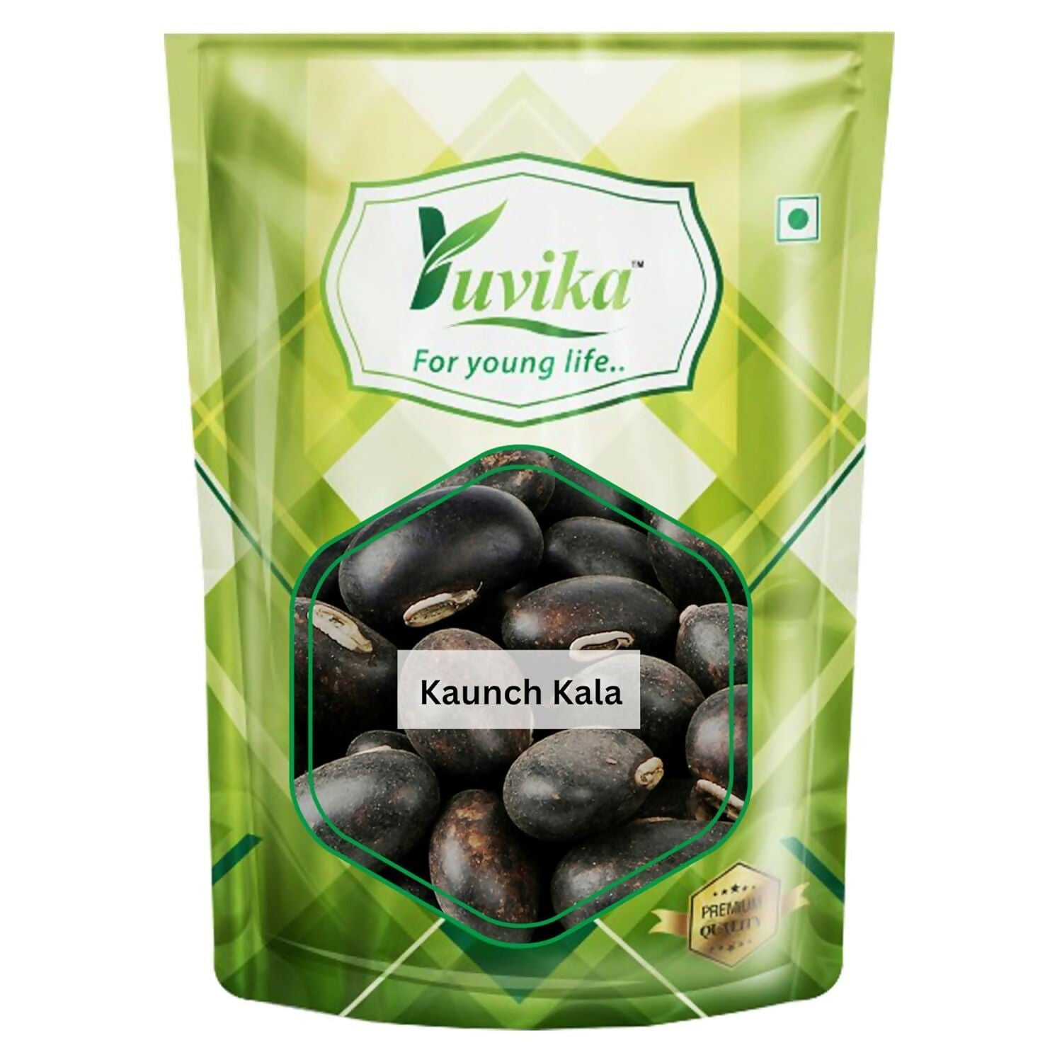 Yuvika Beej Kaunch Kala - Mucuna Pruriens - Black Kaunch Seeds - Cowhage