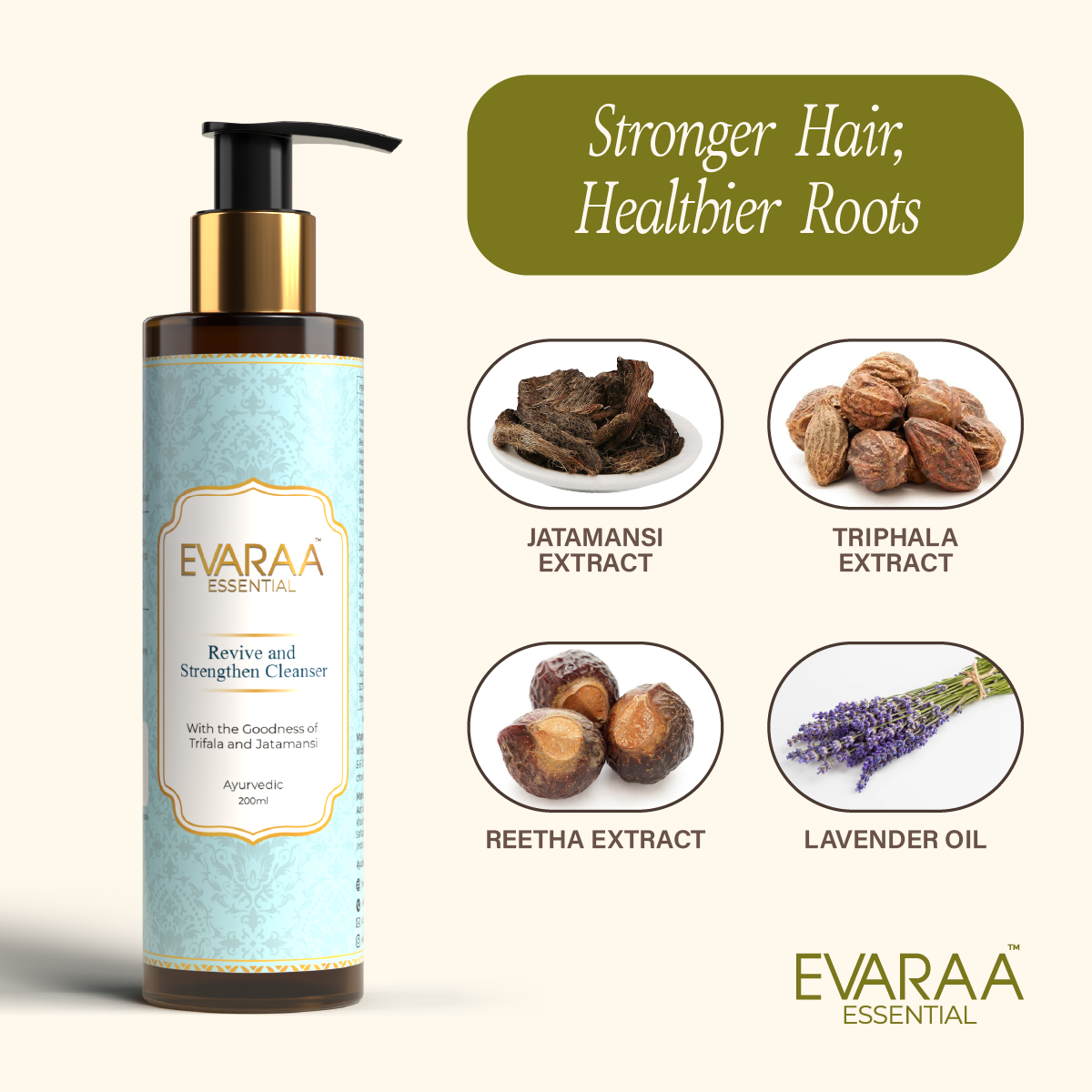 Evaraa Essential Revive & Strengthen Hair Cleanser