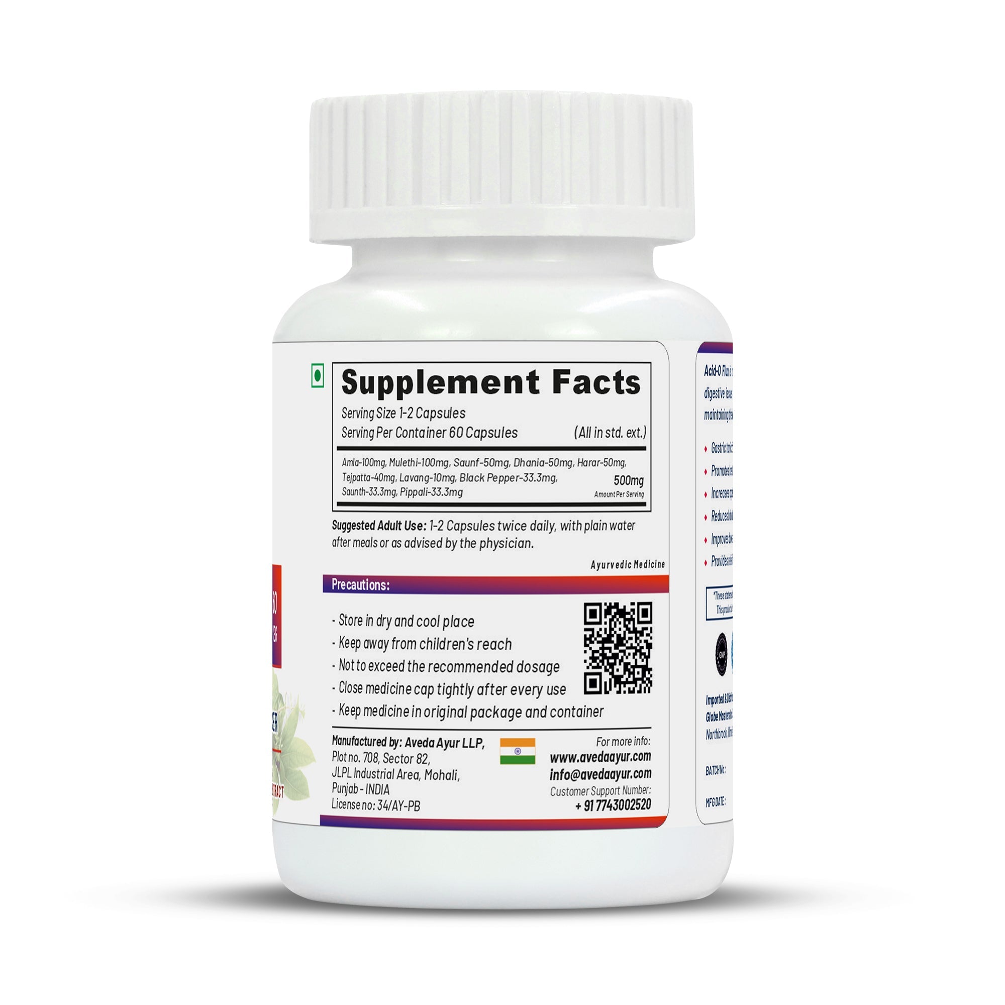 Life Aveda Acid O Flux Capsules