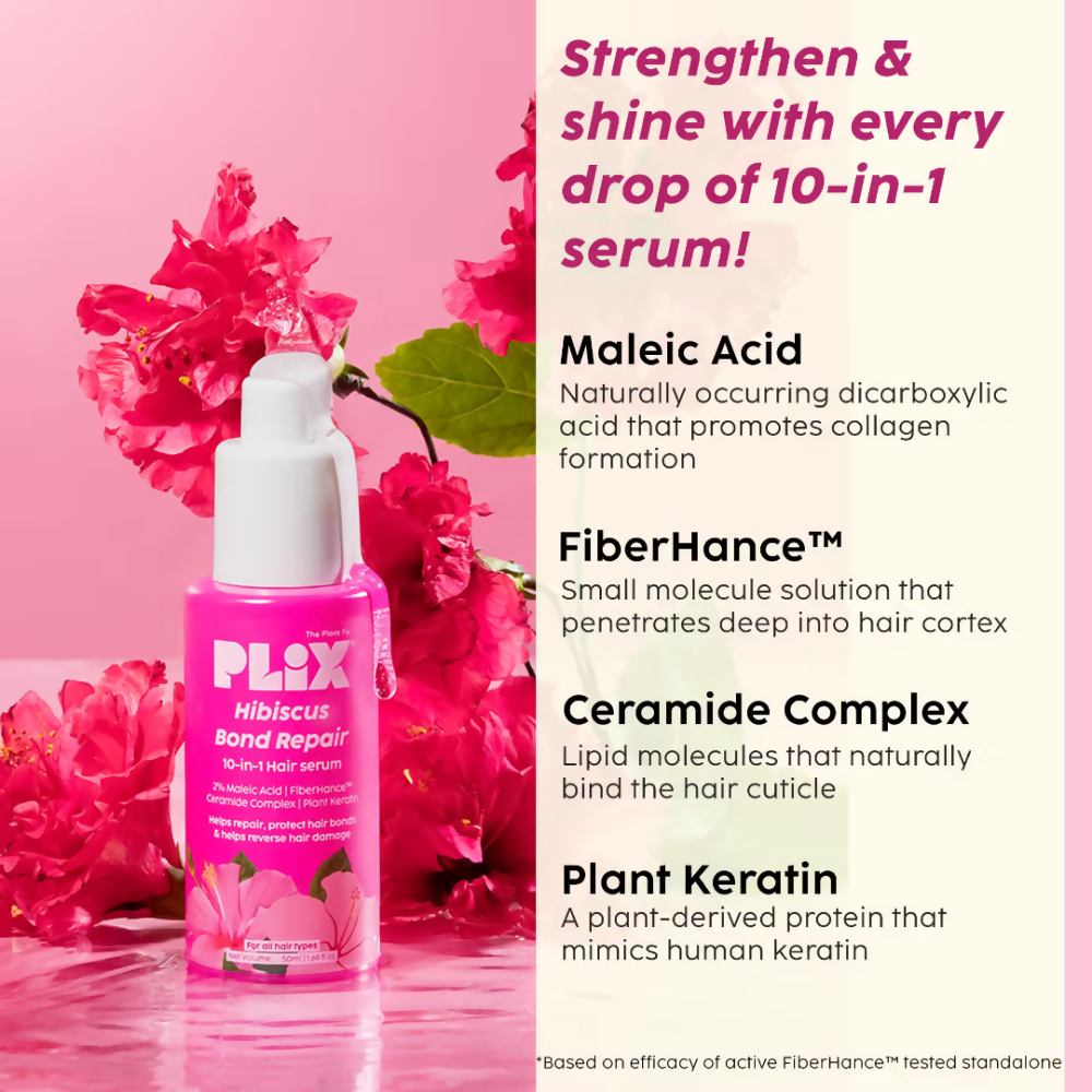 PLIX The Plant Fix Hibiscus Bond Repair 10-In-1 Hair Serum