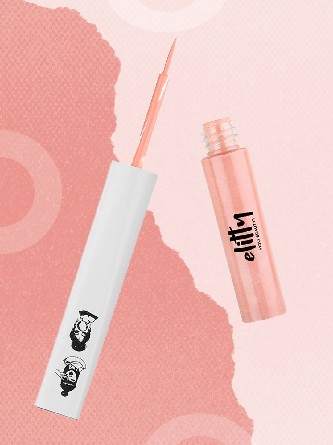 Elitty Peach Pop Color Matte Finish Liquid Eyeliner - Fading Love-Pink