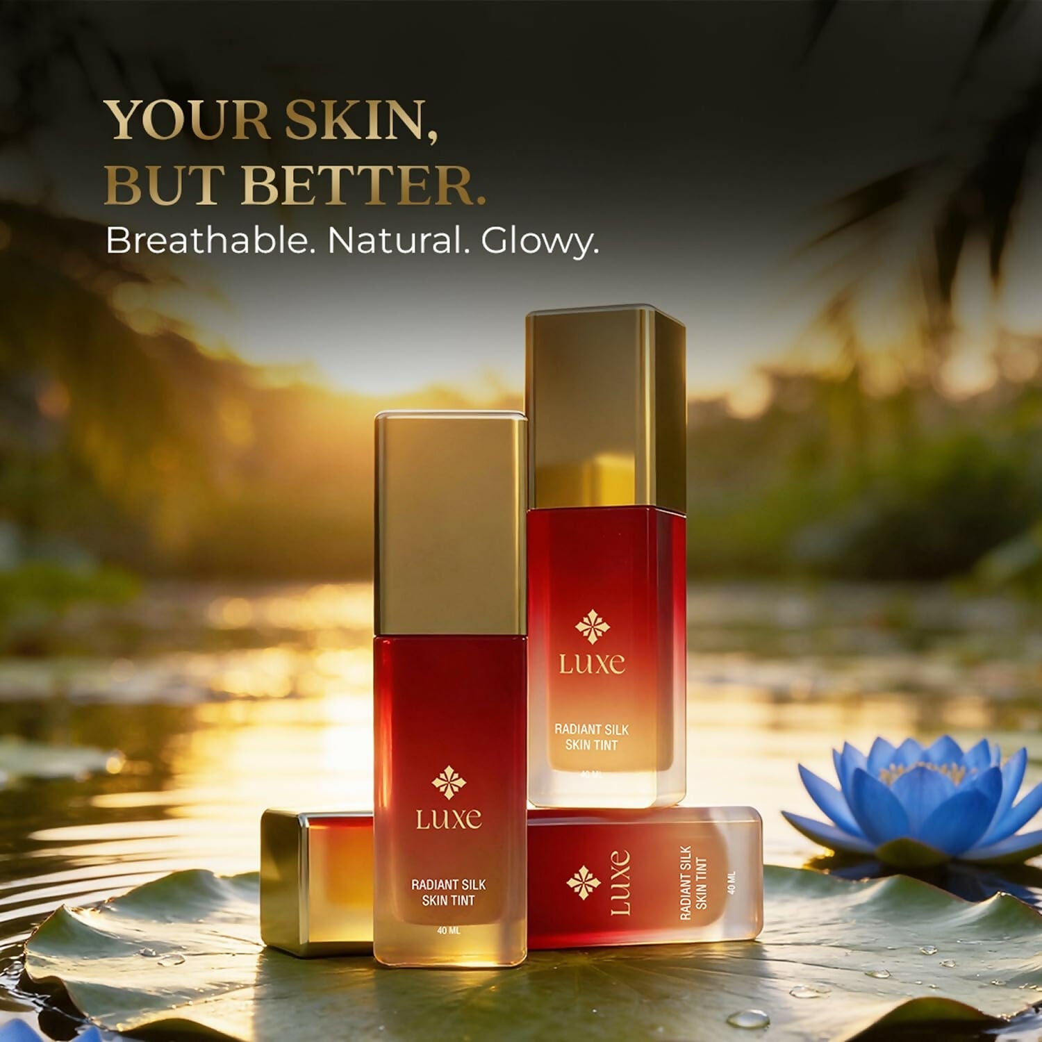 Just Herbs Luxe Radiant Silk Skin Tint Luxury Makeup (130 Beige)