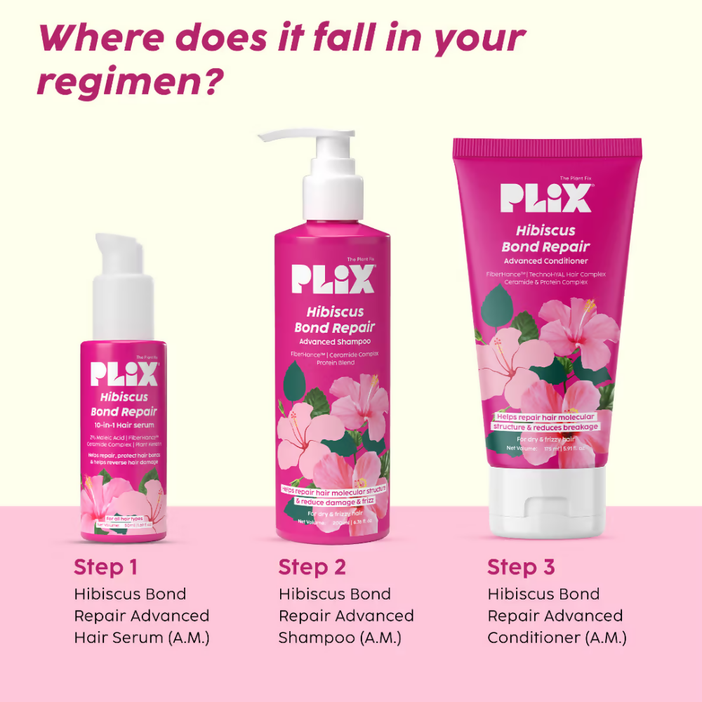 PLIX The Plant Fix Hibiscus Bond Repair 10-In-1 Hair Serum