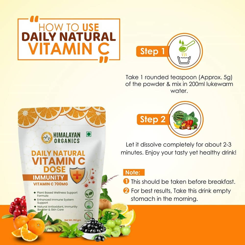 Himalayan Organics Daily Natural Vitamin C Dose Immunity +