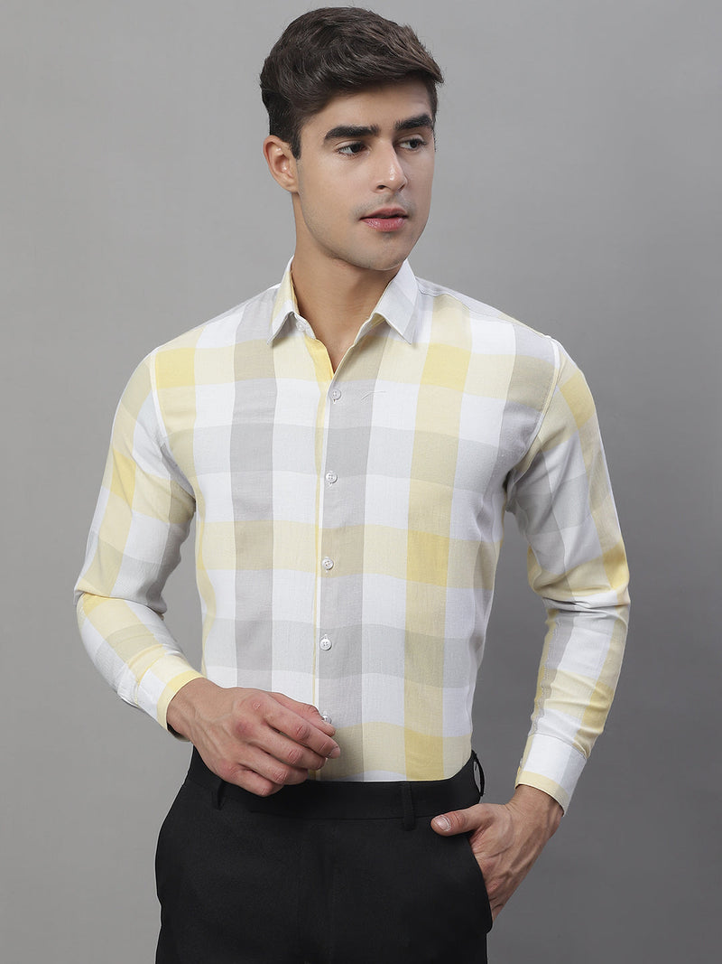 Men's Pure Cotton Checked Formal Shirts