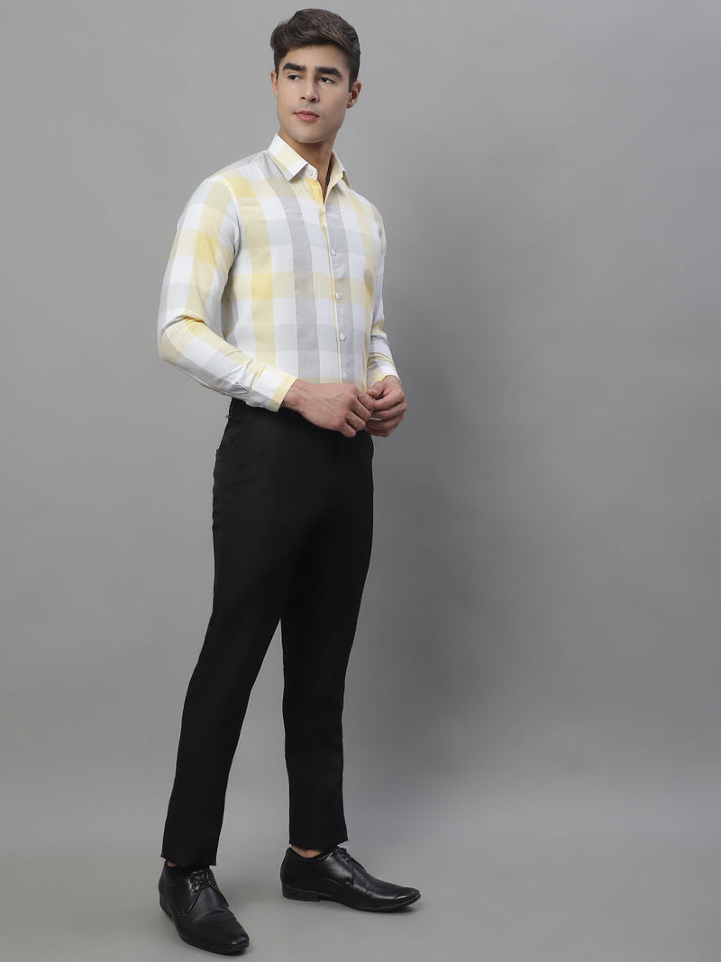 Men's Pure Cotton Checked Formal Shirts