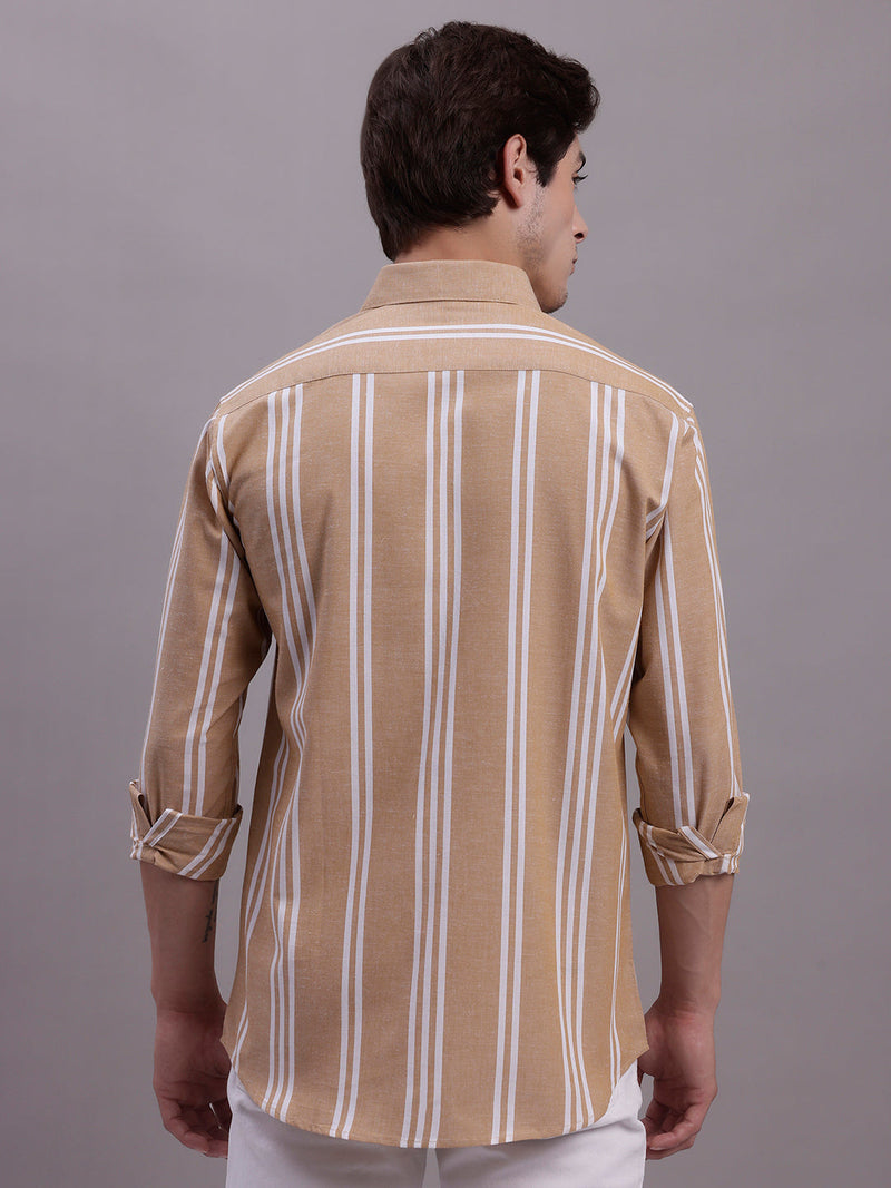 Men's Striped Casual Shirt