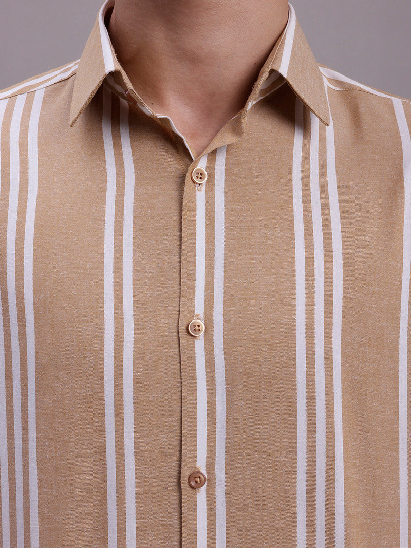 Men's Striped Casual Shirt