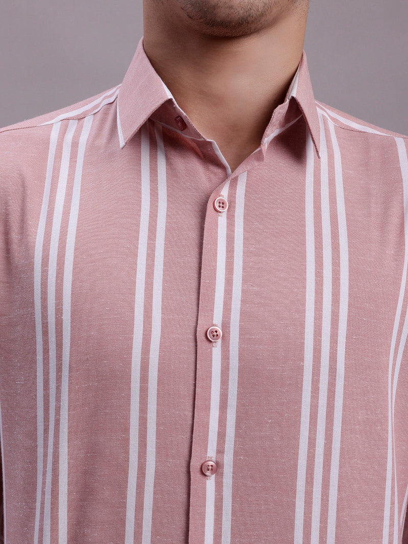 Men's Striped Casual Shirt