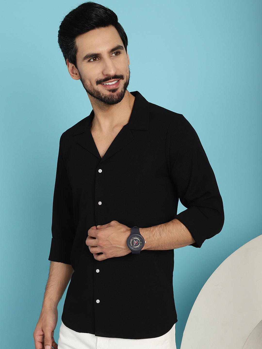 Lapel Collar Casual Shirt