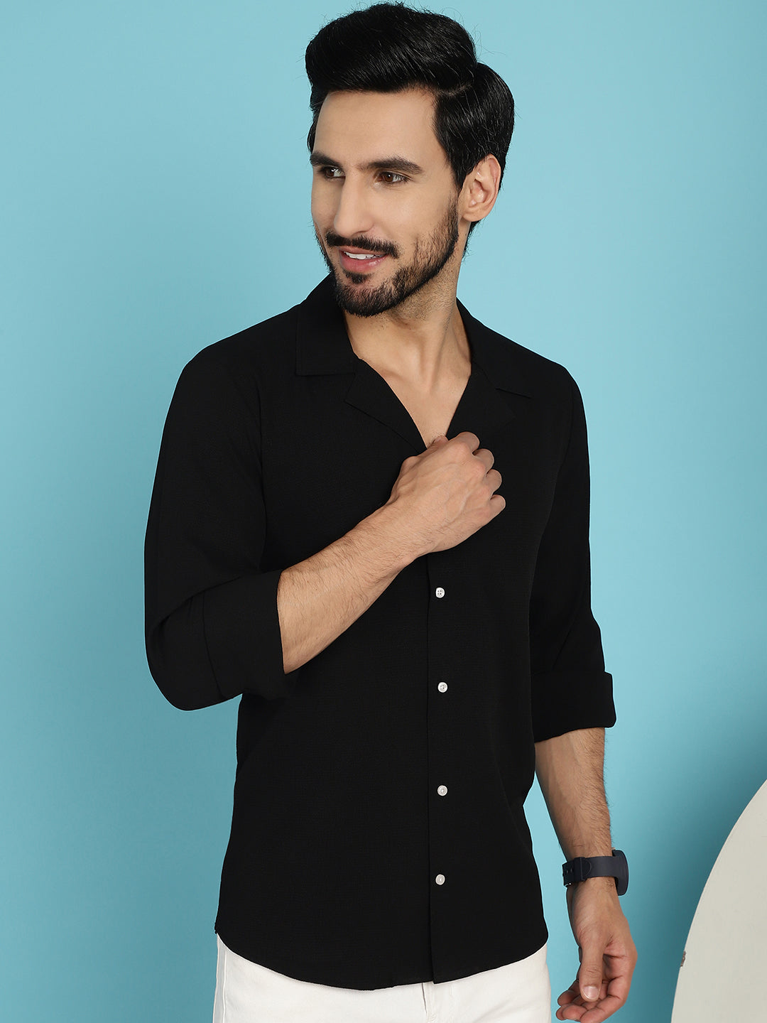 Lapel Collar Casual Shirt