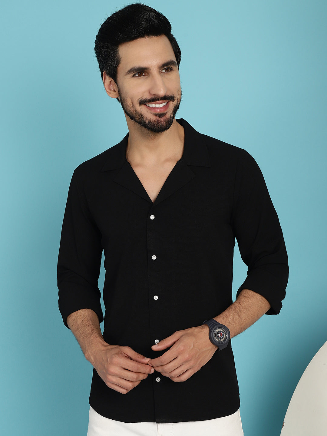 Lapel Collar Casual Shirt