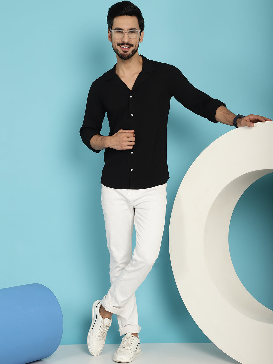 Lapel Collar Casual Shirt