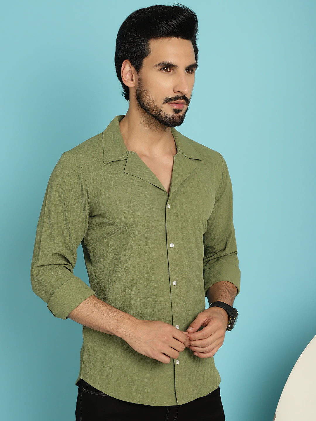 Lapel Collar Casual Shirt