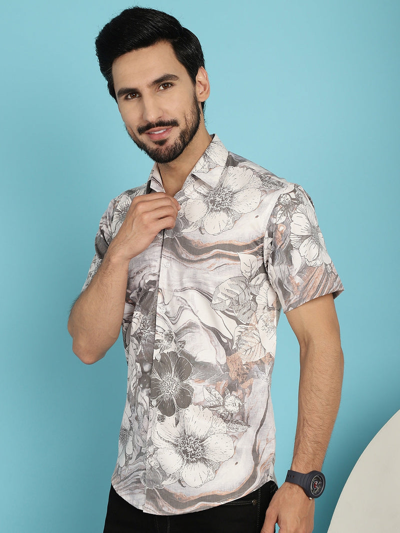 Floral Printed Casual Shirt