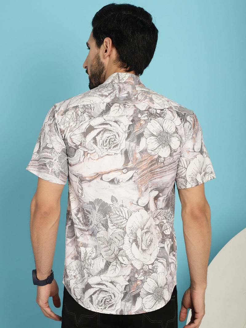 Floral Printed Casual Shirt