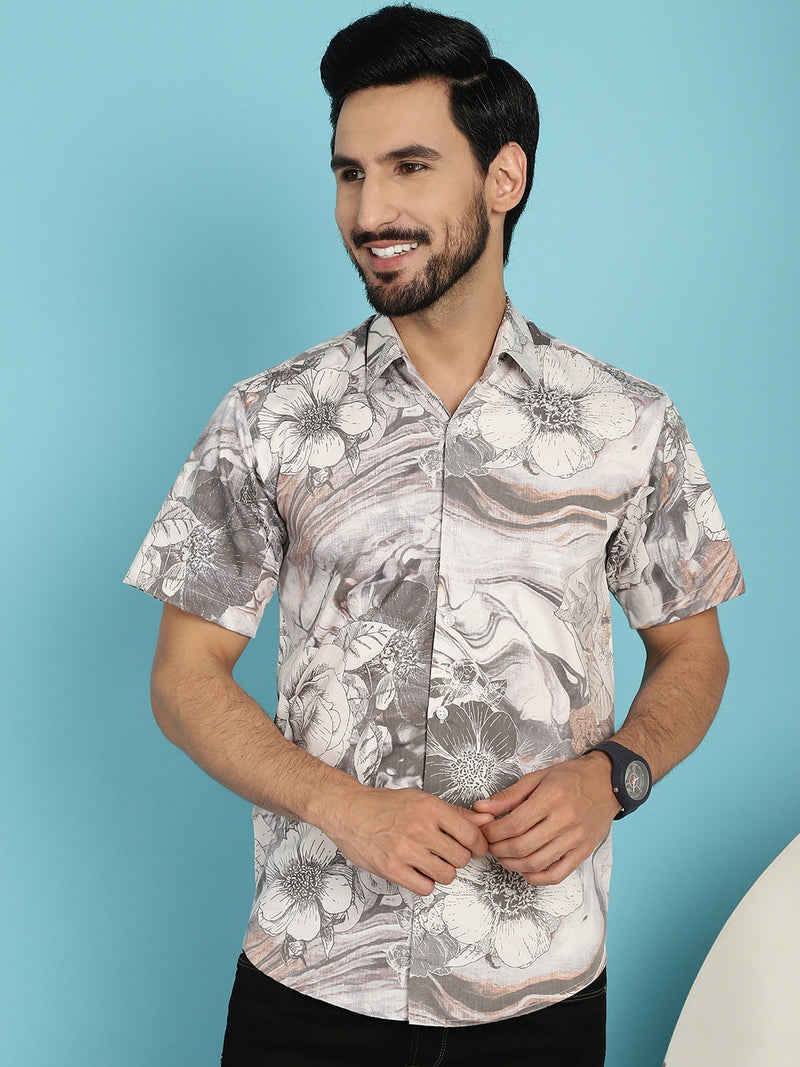 Floral Printed Casual Shirt