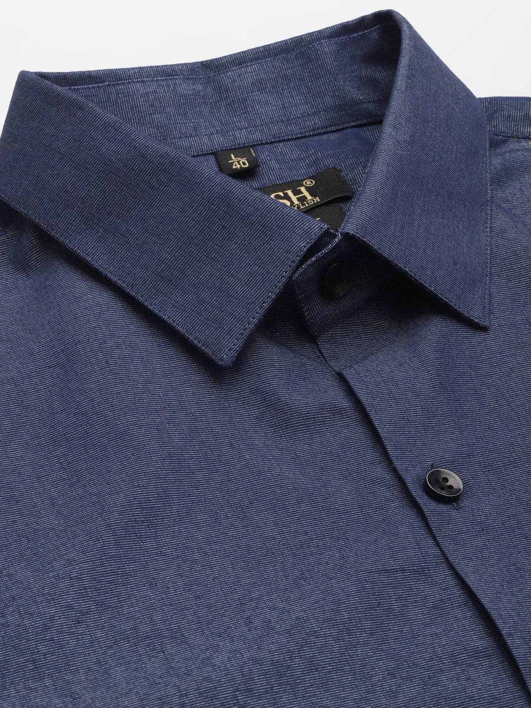 Jainish Men's Solid Formal Cotton Shirt ( SF 788Charcoal )