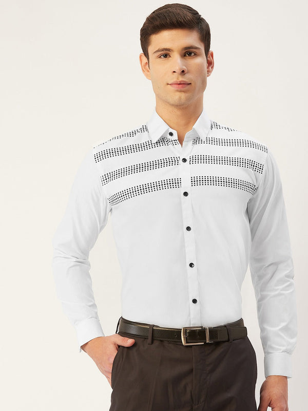 Indian Needle Men's Cotton Printed Formal Shirts