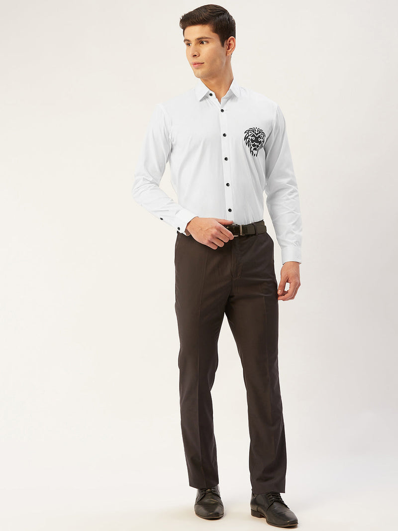 Indian Needle Men's Cotton Printed Formal Shirts