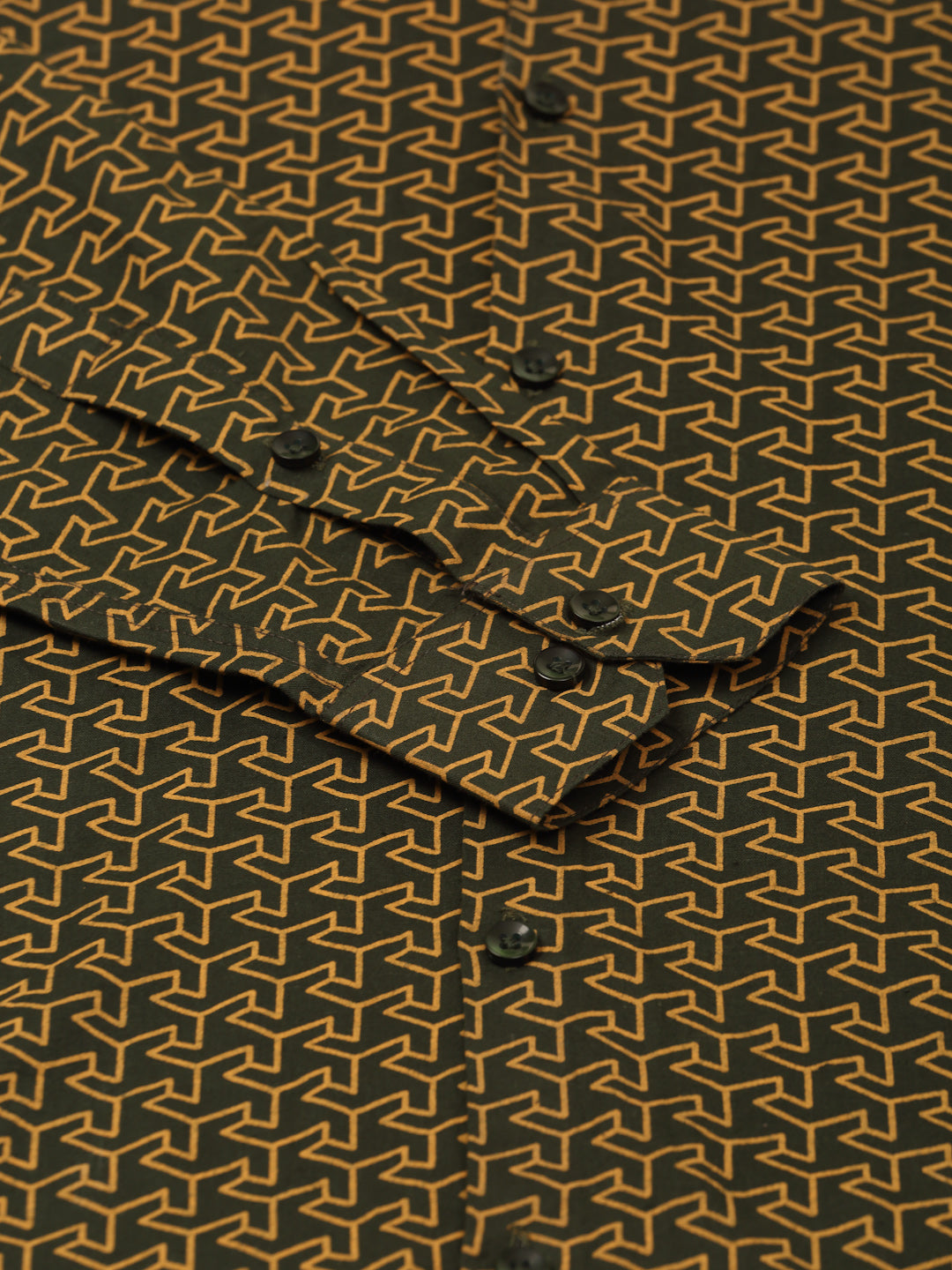 Indian Needle Men's  Cotton Printed Formal Shirts