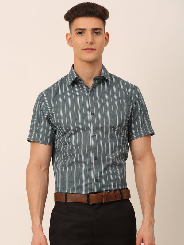 Men's Cotton Striped Formal Shirts