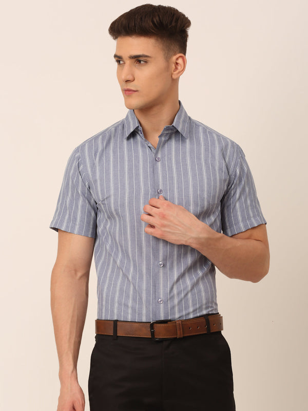 Men's Cotton Striped Formal Shirts