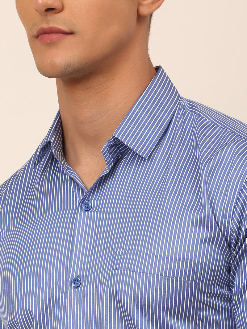 Men's Cotton Striped Formal Shirts