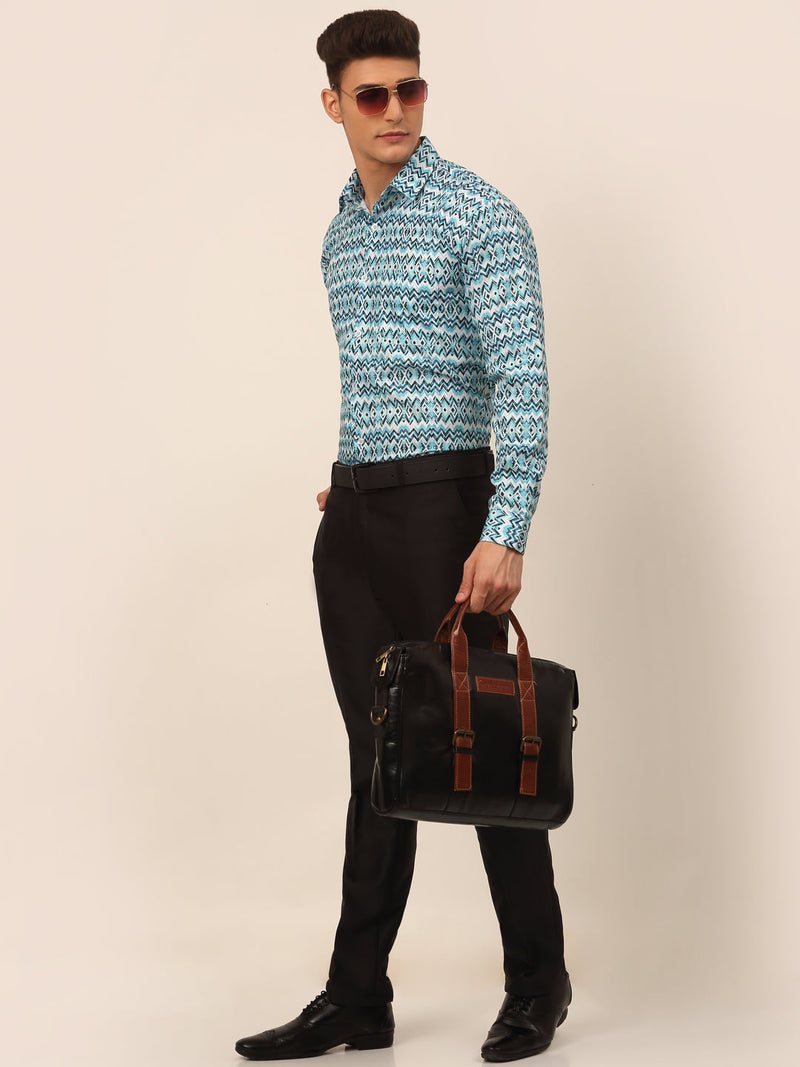 Men's Cotton Printed Formal Shirts